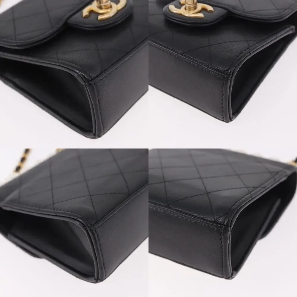 Chanel Matelasse Chain Shoulder Bag Black